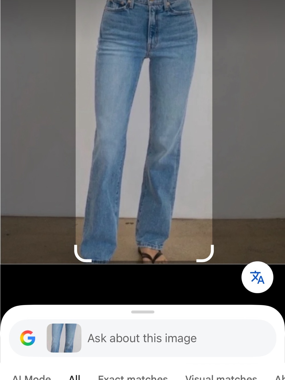 AYR Women's  the Sugar Straight-Leg Jeans in Light Blue Wash